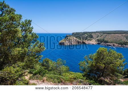 Entrance of the bay of Cala Montgo in Costa Brava