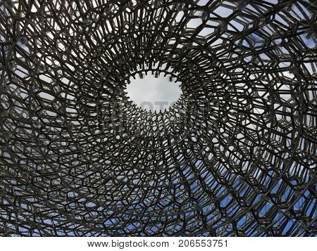 LONDON, UK - SEPTEMBER 25: The Hive by Wolfgang Buttress on September 25, 2016 in Kew Gardens, London