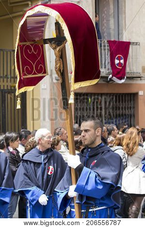 CAGLIARI, ITALY - MAY 1, 2014: 358 Religious procession of Sant'Efisio - Sardinia