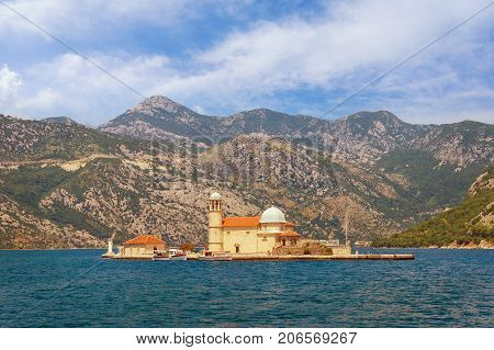 Island of Our Lady of The Rocks . Bay of Kotor Montenegro