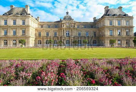 The Luxembourg palace , it was originally built 1615-1645 to be the royal residence of Marie de Medici , mother of louis XIII. Since of 1958it has been the seat of the French Senate.