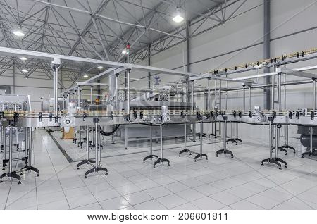 Factory For Bottling Beverages In Cans