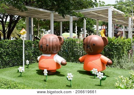 Cha-am THAILAND - SETEMBER 24 2017: Miffy zone in the Santorni Park.