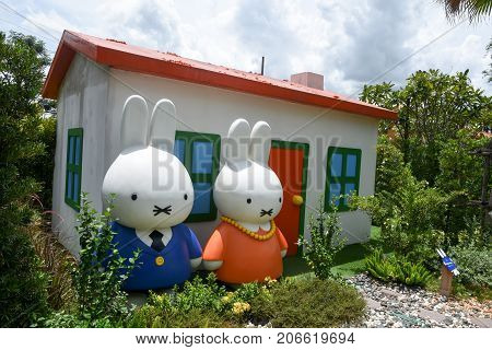 Cha-am THAILAND - SETEMBER 24 2017: Miffy zone in the Santorni Park.