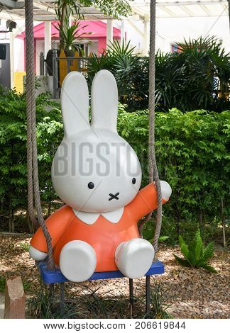 Cha-am THAILAND - SETEMBER 24 2017: Miffy zone in the Santorni Park.
