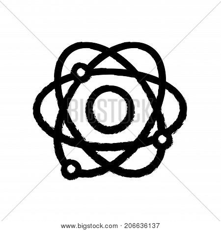 figure physics orbit atom chemistry education vector illustration
