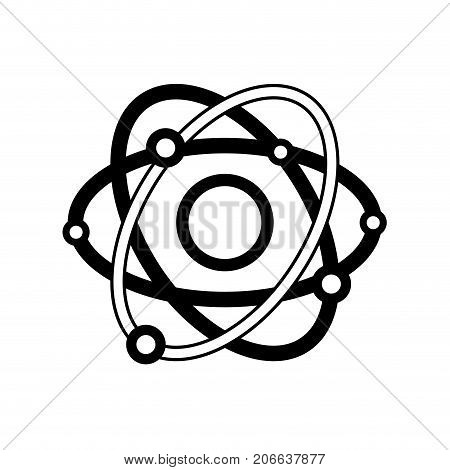 contour physics orbit atom chemistry education vector illustration