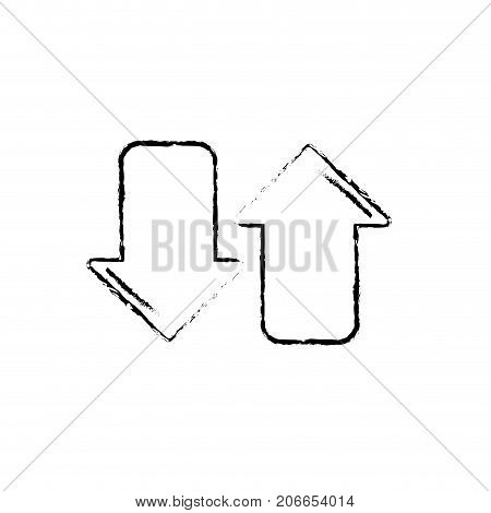 figure arrows to loading digital data connection vector illustration