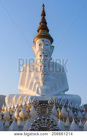 Buddha Statues Public Temple at Phetchabun in Thailand 