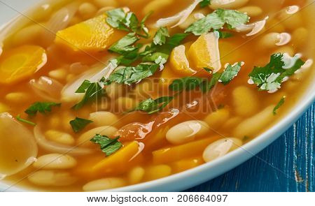 Fassolatha - national dish of GreeceClassic White Bean Soup.