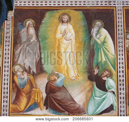 Fresco In San Gimignano - Resurrection Of Jesus
