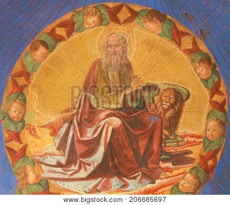 Fresco In San Gimignano - Mark The Evangelist