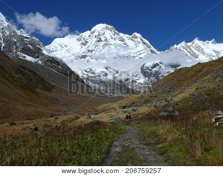 Annapurna South In Annapurna Base Camp