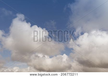 Sky background. Blue sky and white clouds. Blue sky. Divine sky. Air. Sky ground.