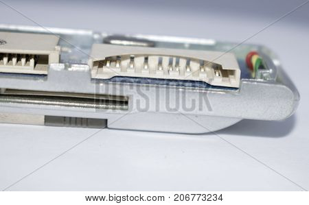 basic electronics item broken wires micro pins plastic