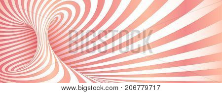 Pink geometric yaourt twisted stripes abstract background