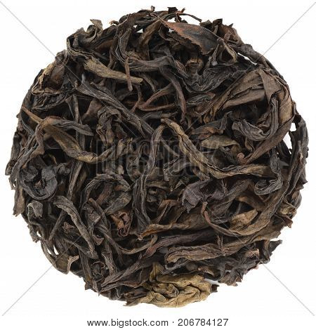 Wu Yi Shan Que She 928 roasted oolong isolated