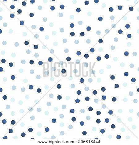 Colorful Polka Dots Seamless Pattern On White 23 Background. Wondrous Classic Colorful Polka Dots Te