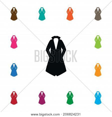 Turtleneck Vector Element Can Be Used For Textile, Turtleneck, Coat Design Concept.  Isolated Textile Icon.