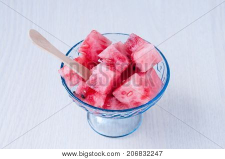 Watermelon Dessert In A Kremanka On Table