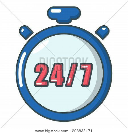 Stopwatch icon. Cartoon illustration of stopwatch vector icon for web
