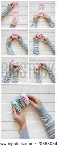 Clothes Storage. Order In The Closet. Folding Socks. Master Class.
