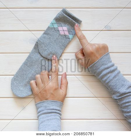 Clothes Storage. Order In The Closet. Folding Socks. Master Class.