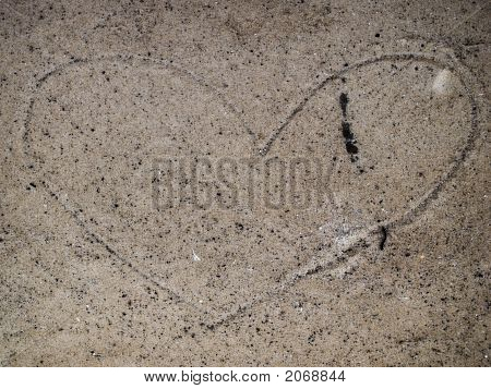 Corazón en la arena