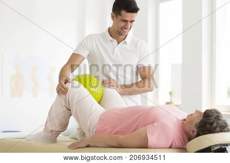 Patient Squeezing Massage Ball