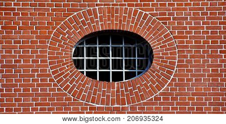 Close up of Building with red Brick work