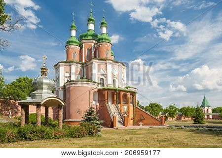 Peter And Paul Church, (18Th Century) Gustynsky Monastery In Chernihiv Region. Ukraine