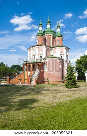 Peter and Paul Church (18th century) Gustynsky Monastery in Chernihiv region. Ukraine