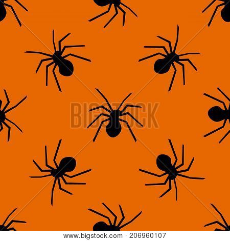 Spider halloween seamless patter. Spider pattern. Vector stock.