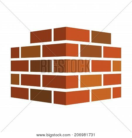Bricks icon. Bricks logo. isolated on white background. Vector illustration. Eps 10.