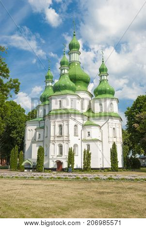 Trinity Cathedral (17th century). Gustynsky Monastery in Chernihiv region. Ukraine
