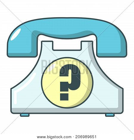Retro phone icon. Cartoon illustration of retro phone vector icon for web