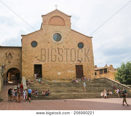Collegiate Church Of San Gimignano, Tuscany, Italy