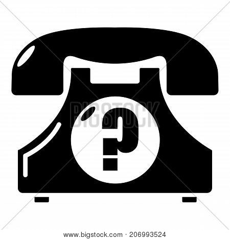 Retro phone icon. Simple illustration of retro phone vector icon for web