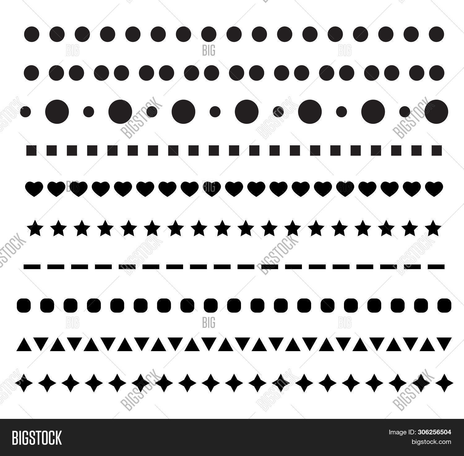 Dotted Line Icon On Image & Photo (Free Trial) | Bigstock