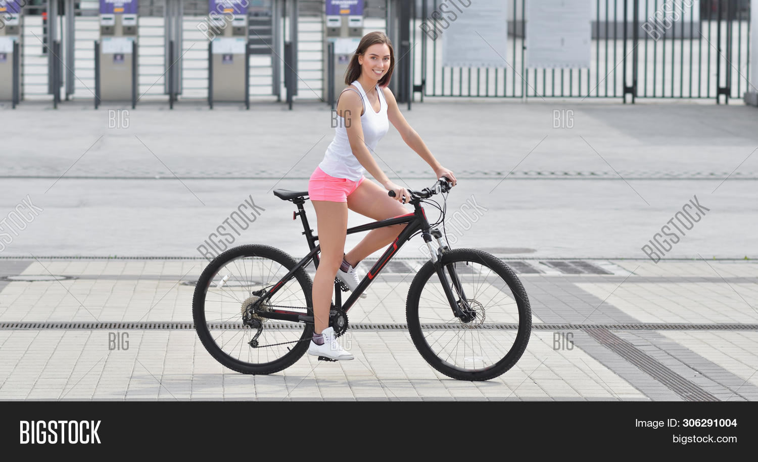 Sexy girl on bike