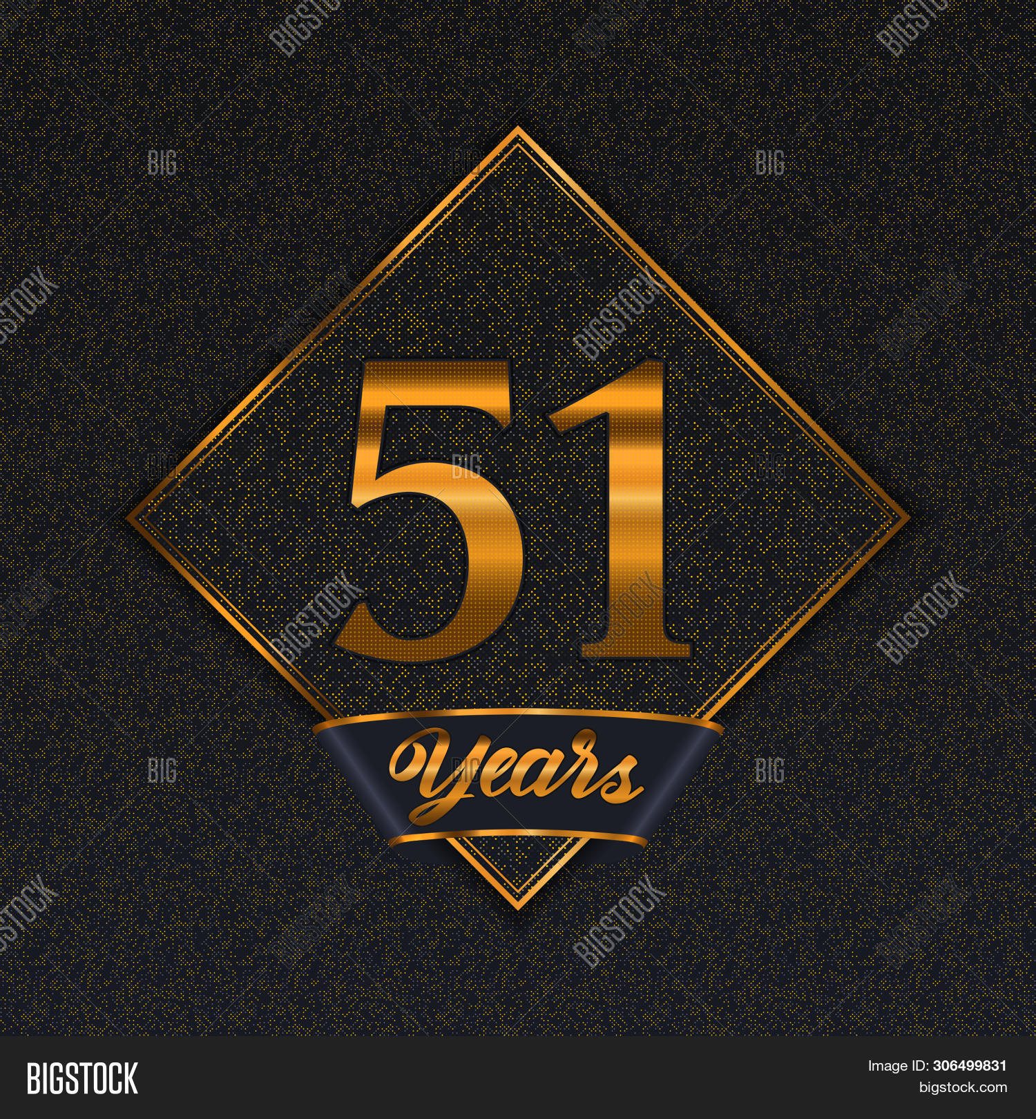 Golden Number Fifty- Vector & Photo (Free Trial) | Bigstock