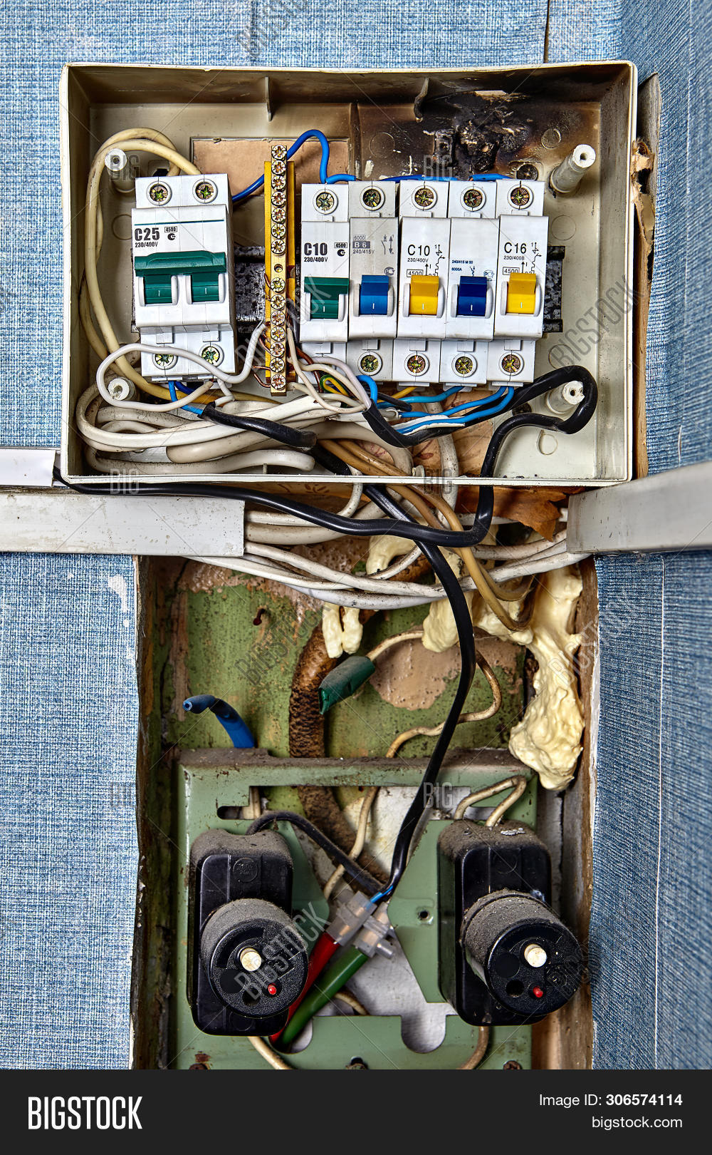 Burnt Fuse Box. Fuses Image & Photo (Free Trial) Bigstock