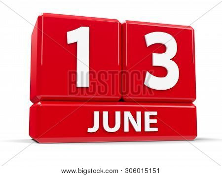 Red Cubes - The Thirteenth Of June - On A White Table - International Albinism Awareness Day, Sewing
