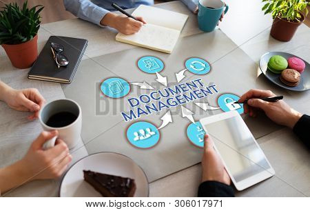 Document Management System Business Process Optimisation On Office Desktop.