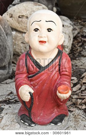 Buddhism monk sculpture