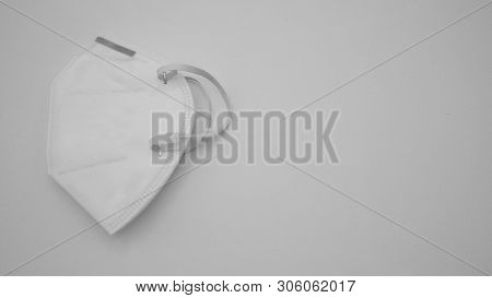 N95 Mask Help To Protect Dust And Other Particle, Put On White Background.