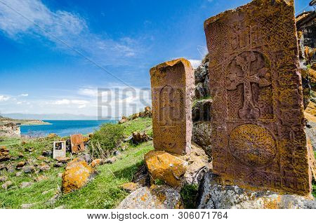 Hayravank Monastery On Coast Of Sevan Lake In Armenia