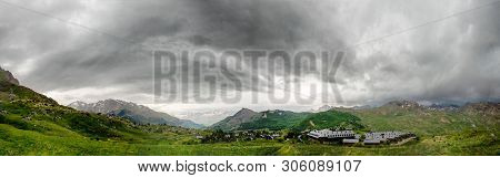 A View Of Formigal - Spain. Formigal Town In Northern Spain