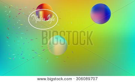 Clean Space Fantasy. Background Texture, Smoot. Plain Colorific Illustration.  Fancy Colored.  Breez