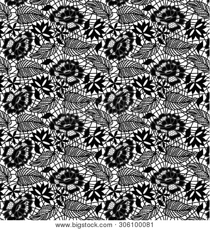 Seamless Lace Tile Pattern Swatch Fashion Vector Illustration